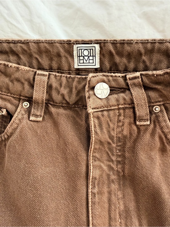 Toteme Denim - Toteme Barrel Leg Denim - Washed Chocolate - 26/32